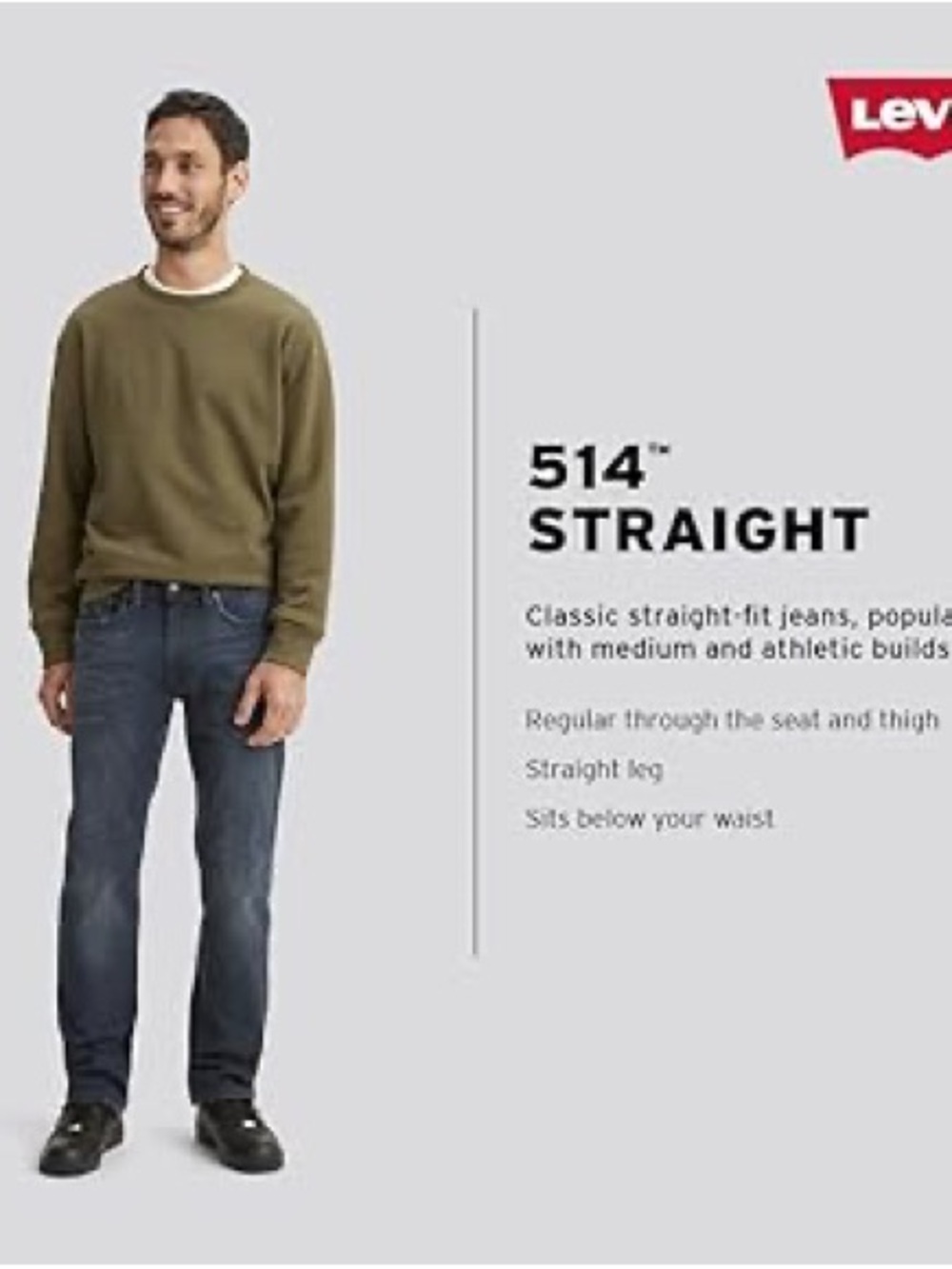Levi's Men's Straight Jeans in Blue Wash